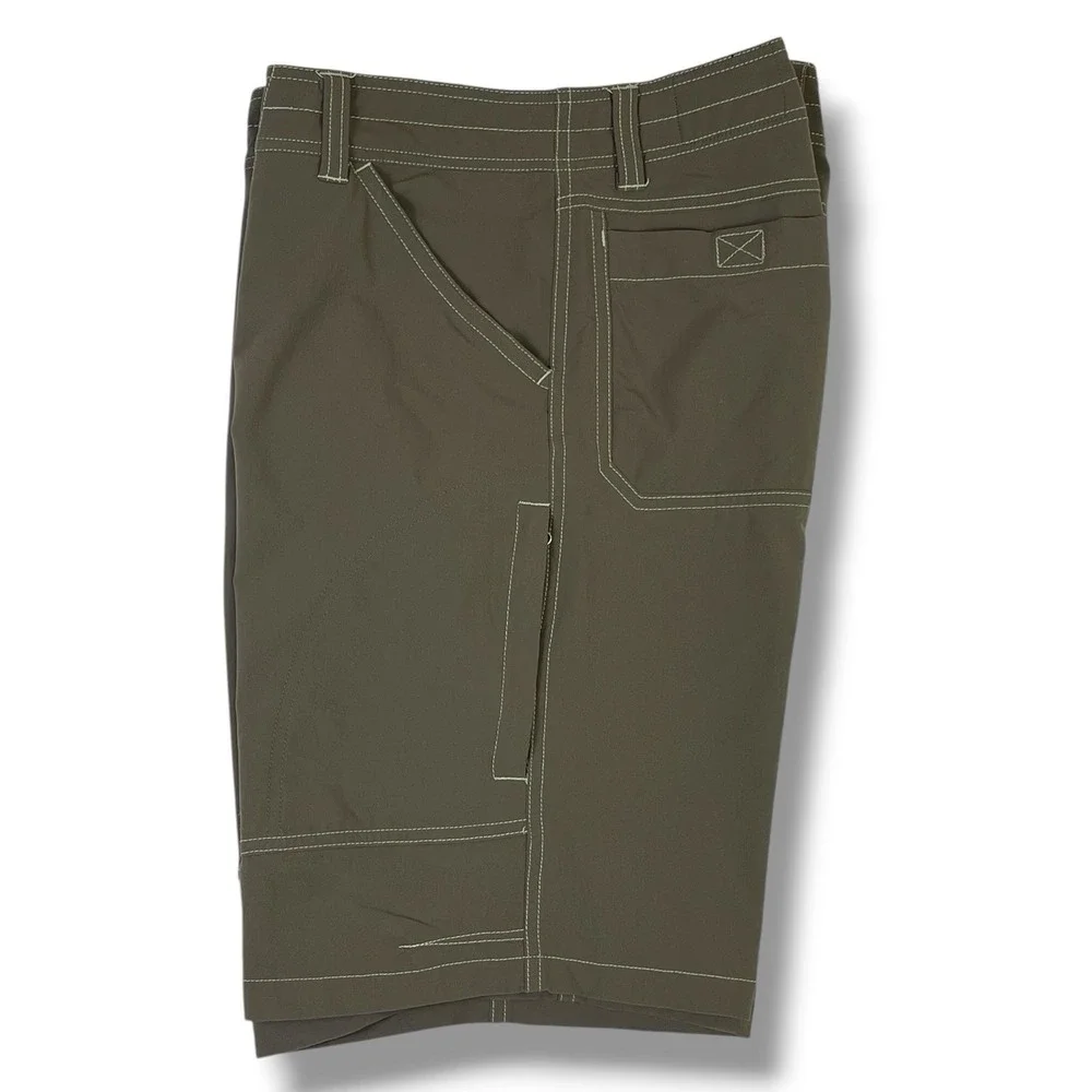 Kuhl Renegade Men 32 Hiking Shorts Brown Stretch Contrast Stitch 11" Inseam - Picture 7 of 12